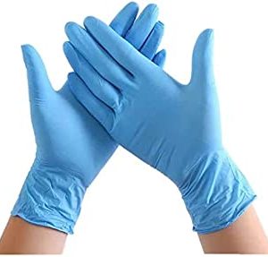 100 Disposable Gloves, Blue Nitrile
