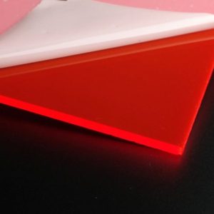 Acrylic Plastic Sheet, Fluorescent, 1/8”