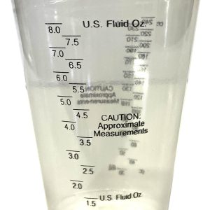 10 OUNCE GRADUATED CLEAR PLASTIC MEASURING CUPS (20 ct)