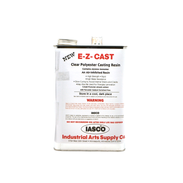 E-Z-Cast Clear Polyester Resin, front of can.