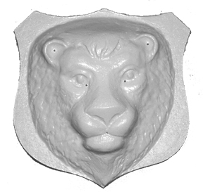 Vacuum Forming Mold - Lion 5 3/4”x 6”