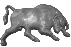 Vacuum Forming Mold - Charging Bull 6”x11”