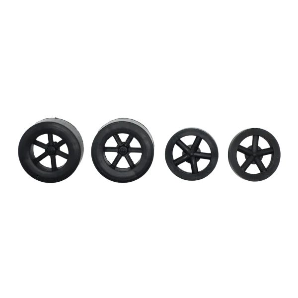 LSRAV dragster kit contents, wheels.