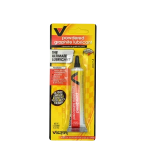 Victor powdered graphite lubricant in packaging.