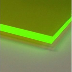 Acrylic Plastic Sheet, Fluorescent, 1/4”
