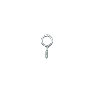 Close up of individual screw eye.