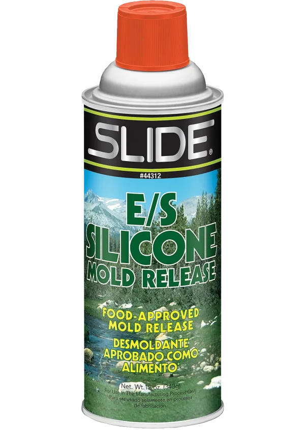 Can of Slide Silicone Mold Release, Water based.