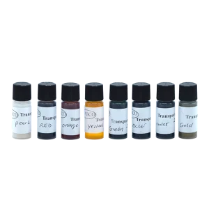 Color EZ Cast Transparent Dye, 8 pack of colors pearl, red, orange, yellow, green, blue, violet, and gold.