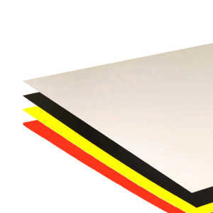 Special Vacuum Polystyrene Sheet Pack, assorted colors of black, white, red, and yellow.